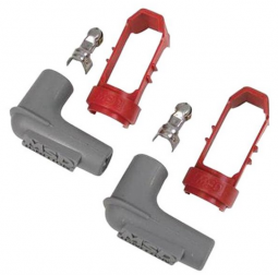 MSD 90 Degree Plug Boots with Boot Retainers